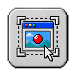 Tinycap app icon: a window inside dashed capture corners, with a pointer